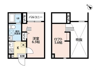 クレスト新富の物件間取画像